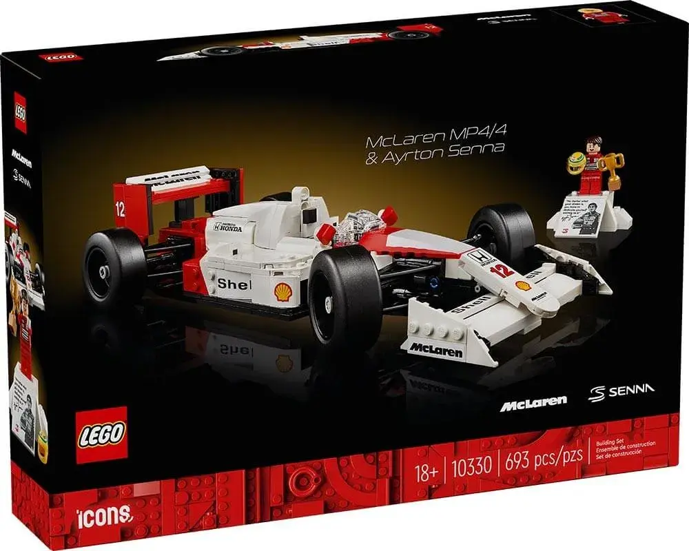 LEGO Icons 10330 McLaren MP4/4 & Ayrton Senna box front