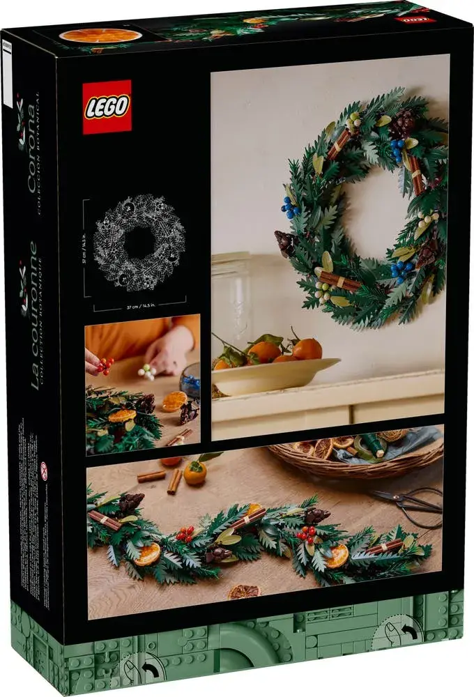 LEGO Icons 10340 Wreath box back