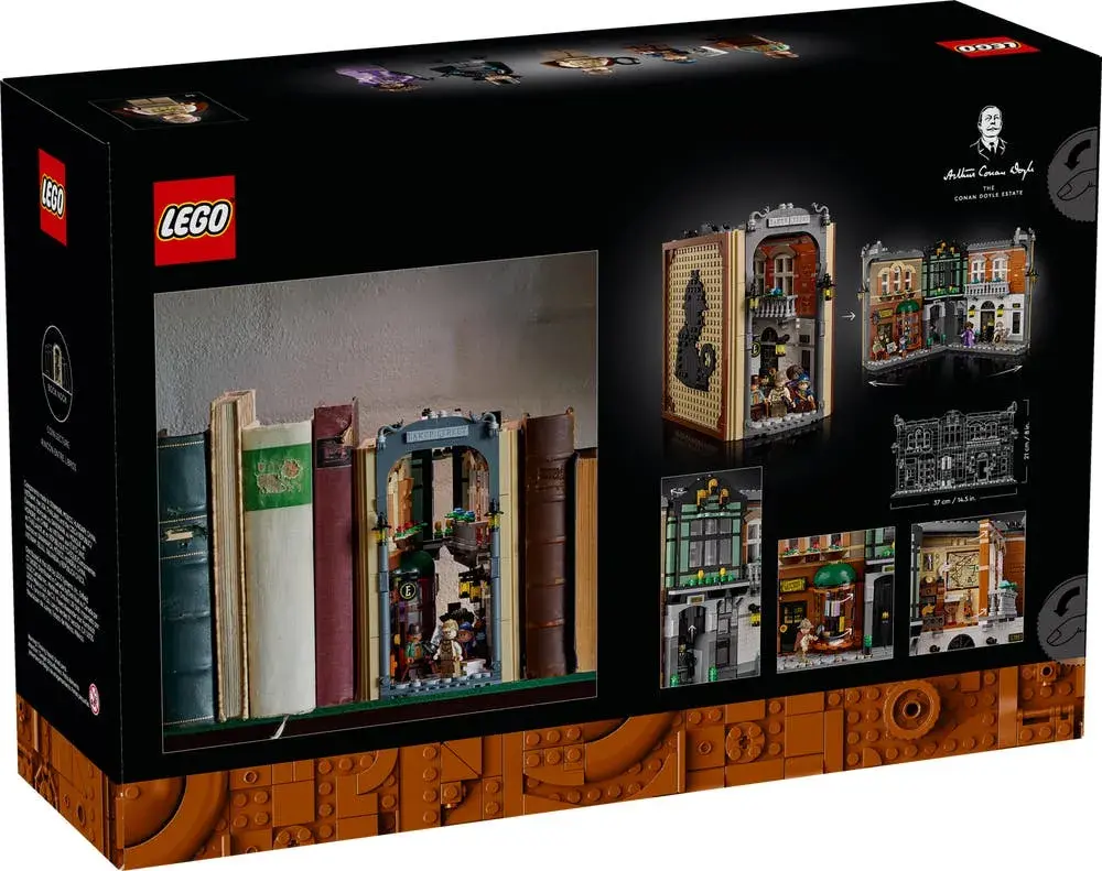 LEGO Icons 10351 Sherlock Holmes: Book Nook box back