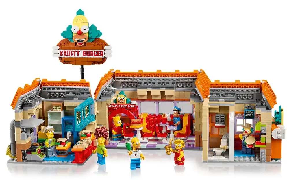 LEGO Icons 10352 The Simpsons: Krusty Burger box back
