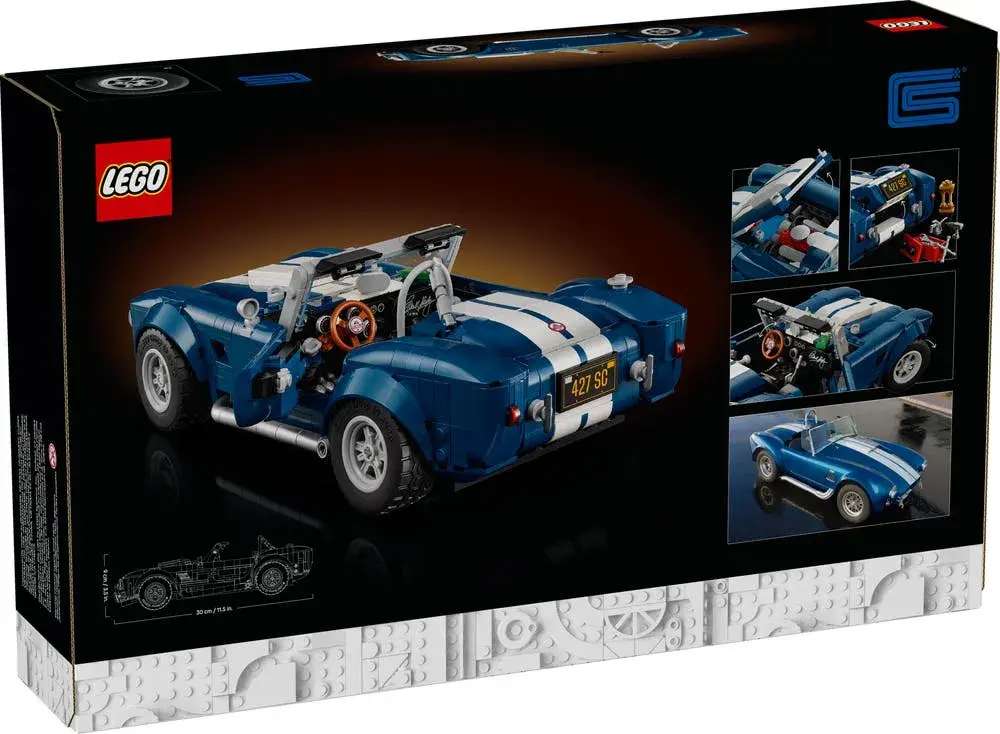 LEGO Icons 10357 Shelby Cobra 427 S/C box back