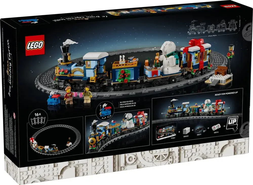 LEGO Icons 10361 Holiday Express Train box back