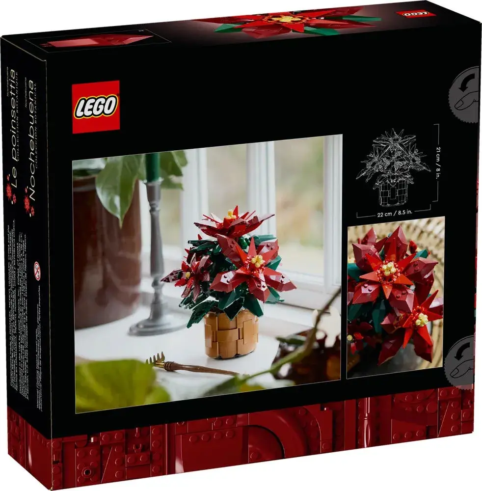LEGO Icons 10370 Poinsettia box back