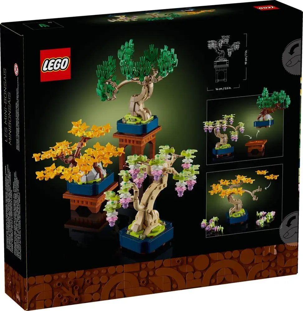 LEGO Icons 10373 Mini Bonsai Trees box back