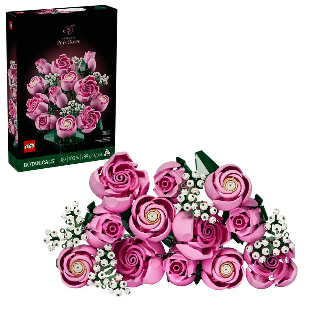 LEGO Icons 10374 Bouquet of Pink Roses box front