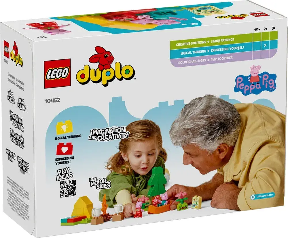 LEGO DUPLO Peppa Pig 10452 Camping Trip box back