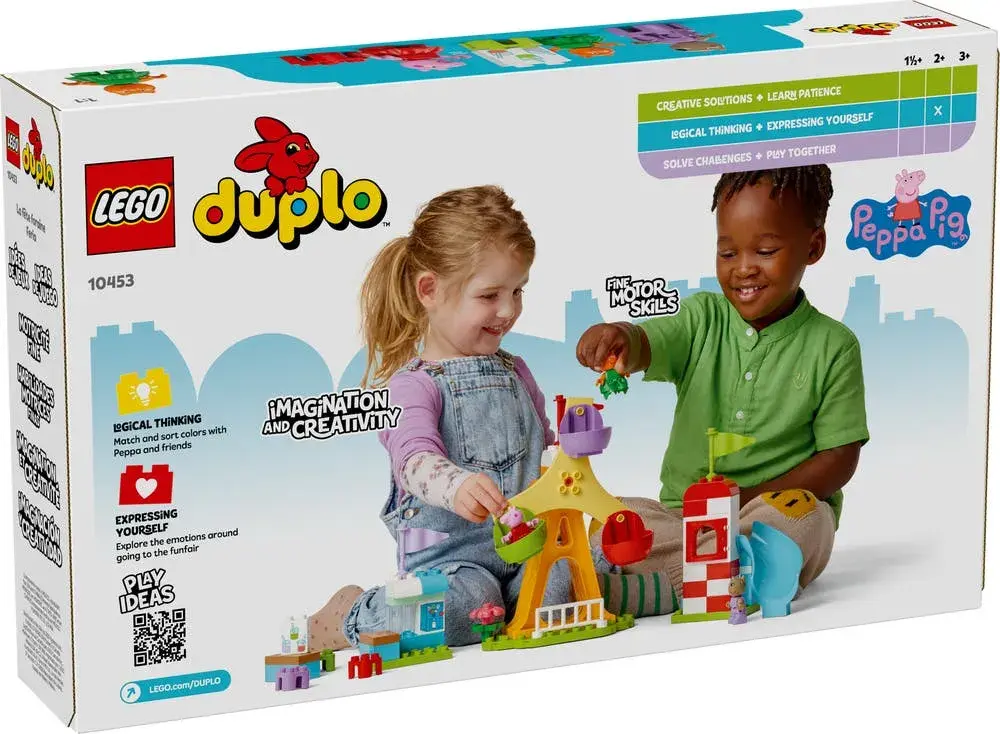 LEGO DUPLO Peppa Pig 10453 Funfair box back