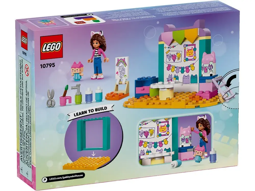 LEGO Gabby's Dollhouse 10795 Crafting with Baby Box box back