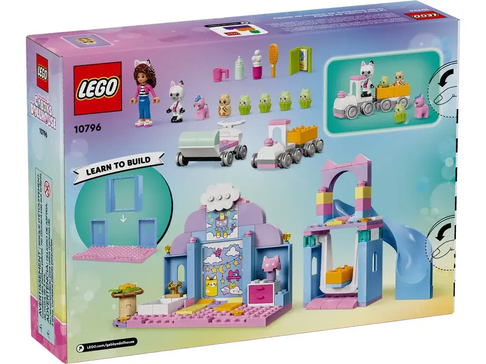 LEGO Gabby's Dollhouse 10796 Gabby's Kitty Care Ear box back