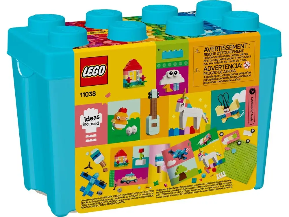 LEGO Classic 11038 Vibrant Creative Brick Box box back