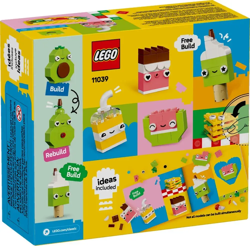 LEGO Classic 11039 Creative Food Friends box back