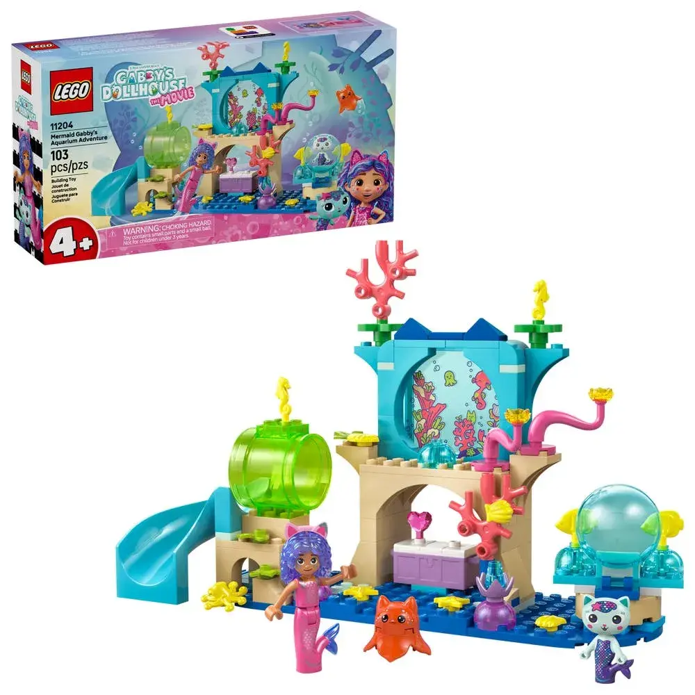 LEGO Gabby's Dollhouse 11204 Mermaid Gabby's Aquarium Adventure box front