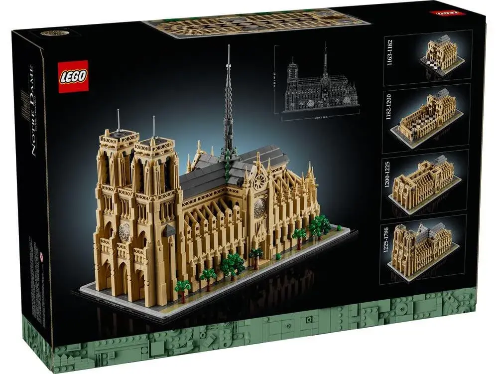 LEGO Architecture 21061 Notre-Dame de Paris box back