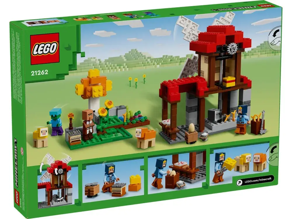 LEGO Minecraft 21262 The Windmill Farm box back