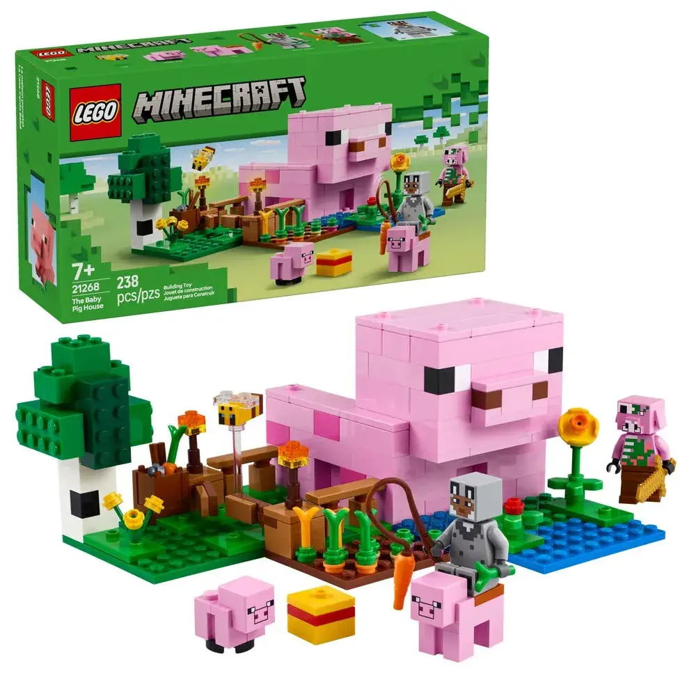 LEGO Minecraft 21268 The Baby Pig House box front