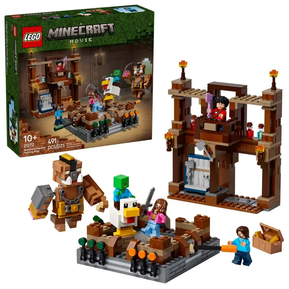 LEGO Minecraft 21272 Woodland Mansion Fighting Ring box front