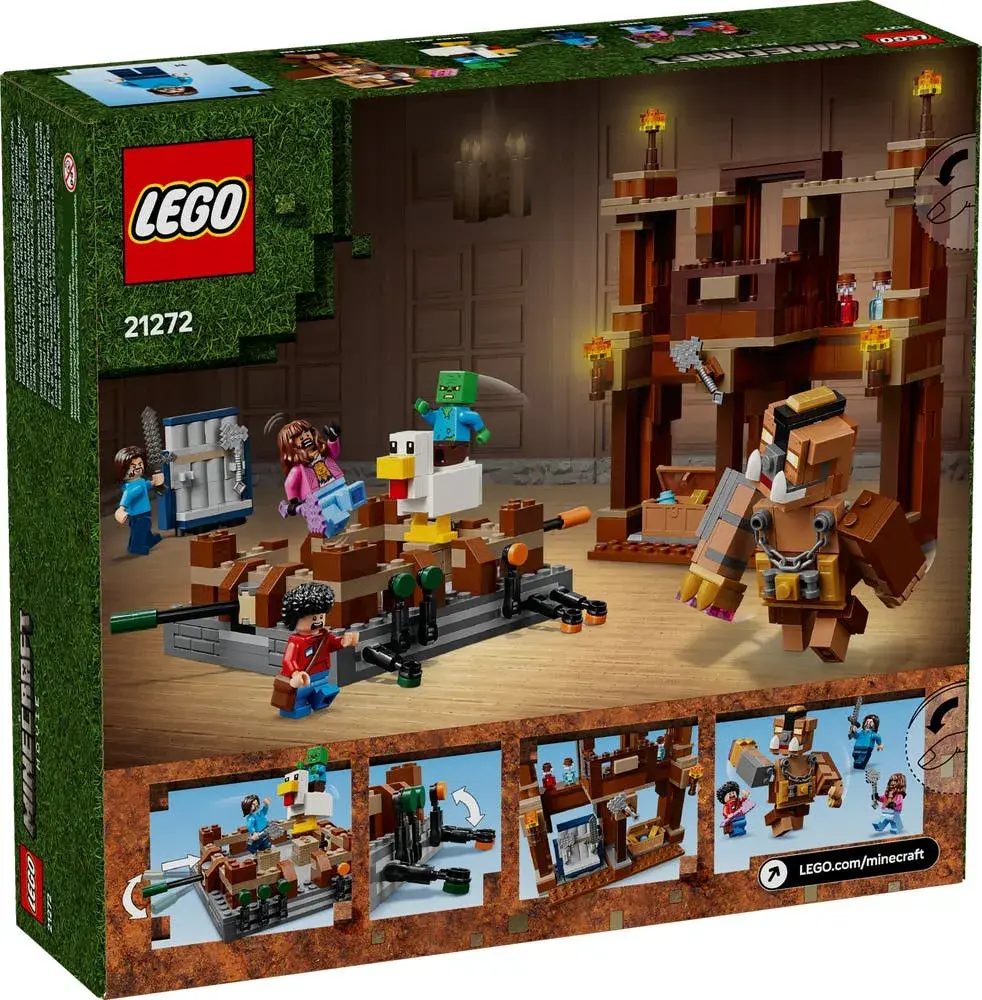 LEGO Minecraft 21272 Woodland Mansion Fighting Ring box back