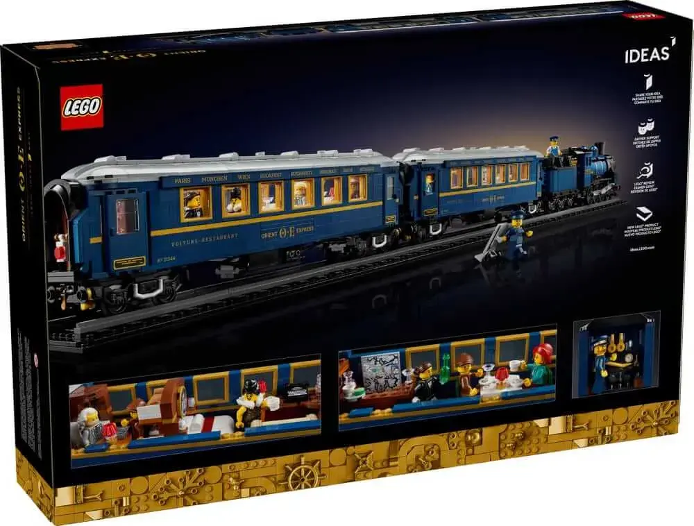 LEGO Ideas 21344 The Orient Express Train box back