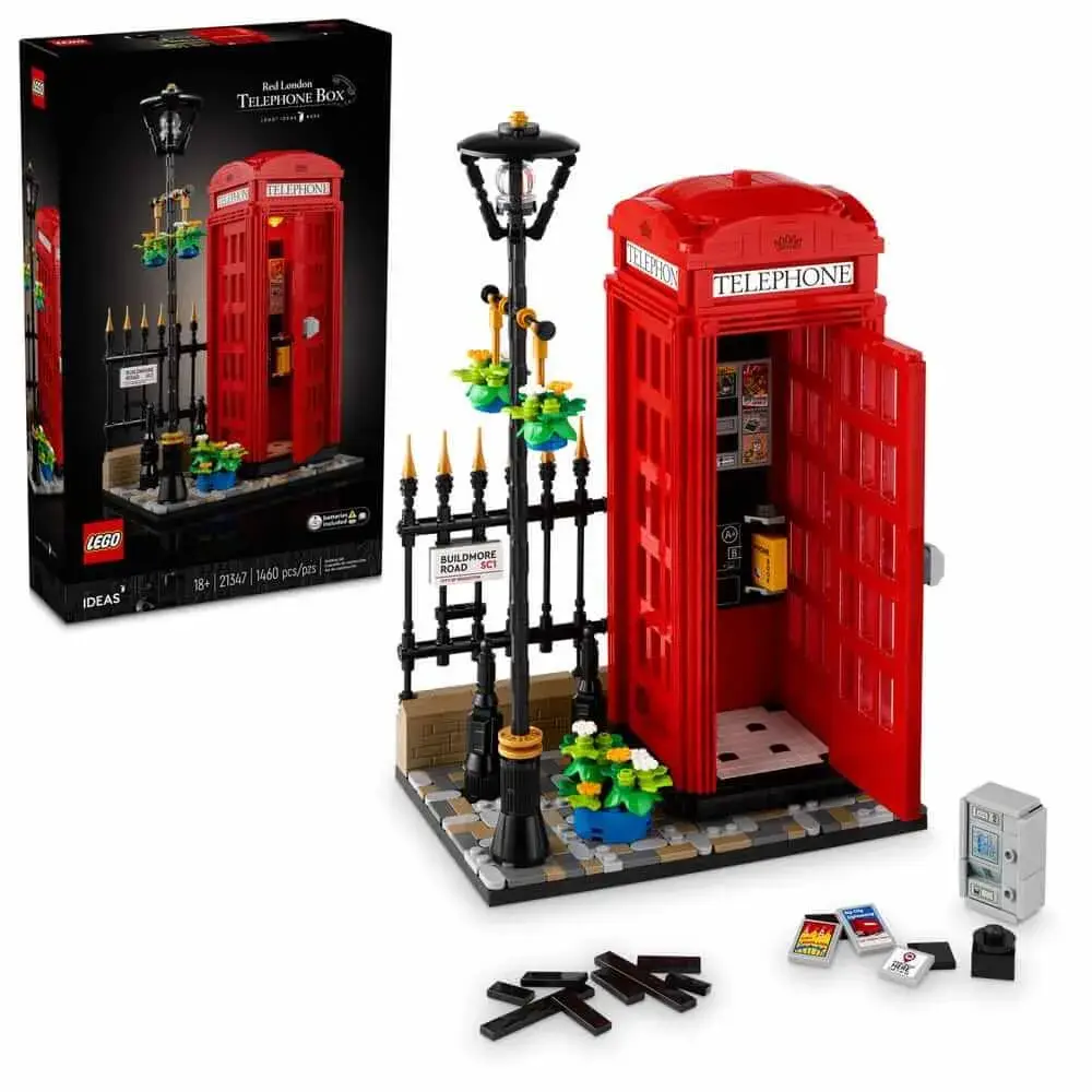 LEGO Ideas 21347 Red London Telephone Box box front