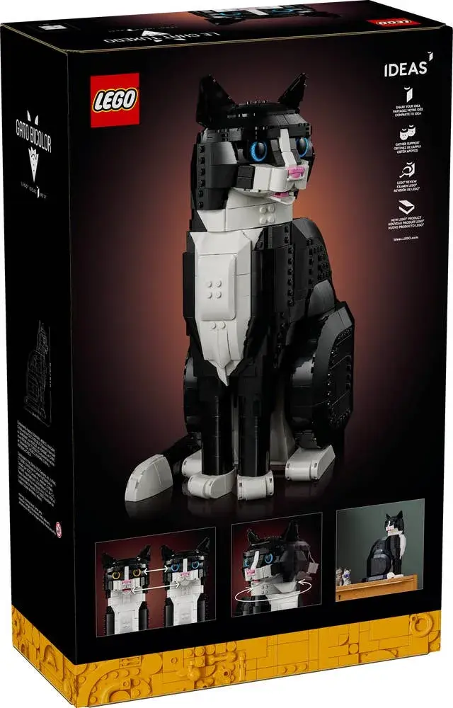LEGO Ideas 21349 Tuxedo Cat box back