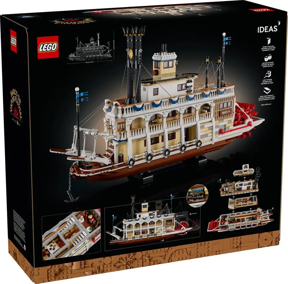 LEGO Ideas 21356 River Steamboat box front