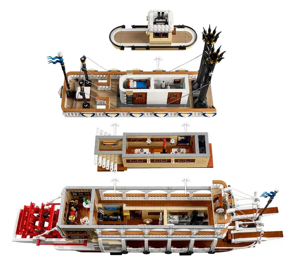 LEGO Ideas 21356 River Steamboat details