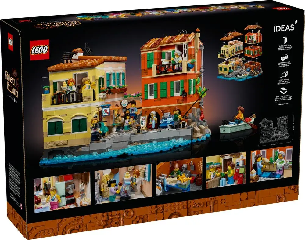 LEGO Ideas 21359 Italian Riviera box back