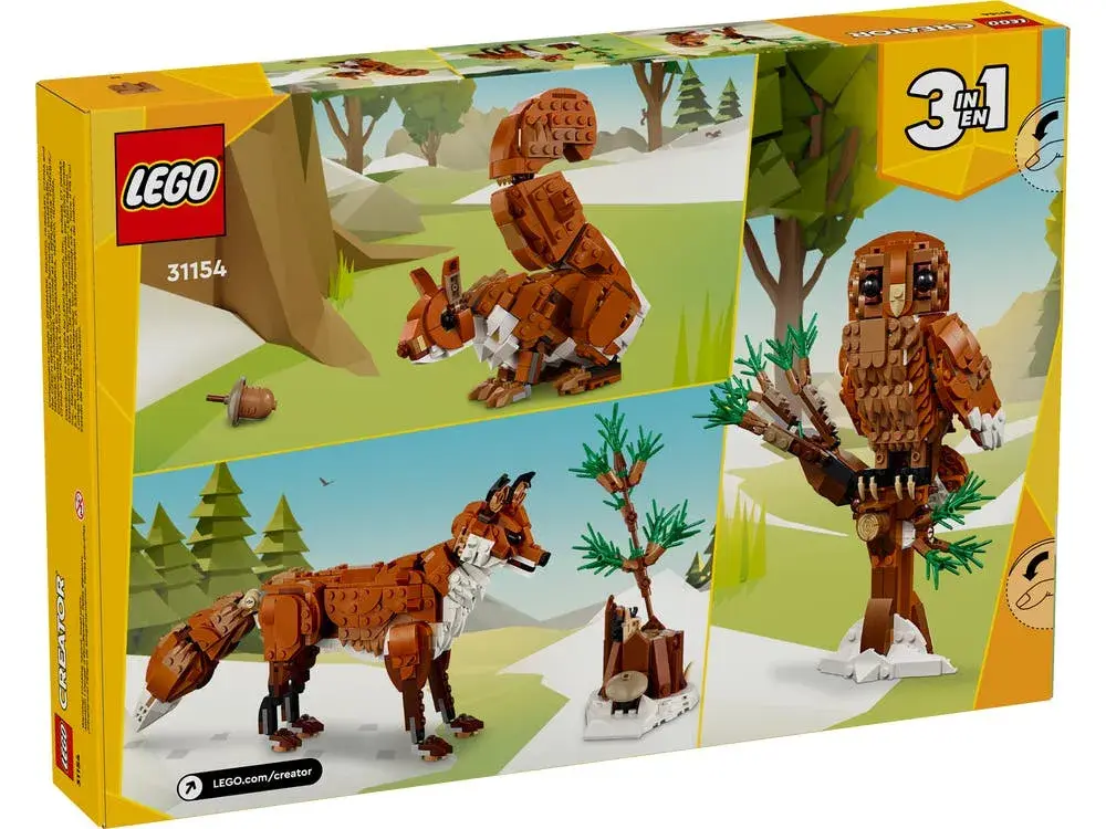LEGO Creator 31154 Forest Animals: Red Fox box back
