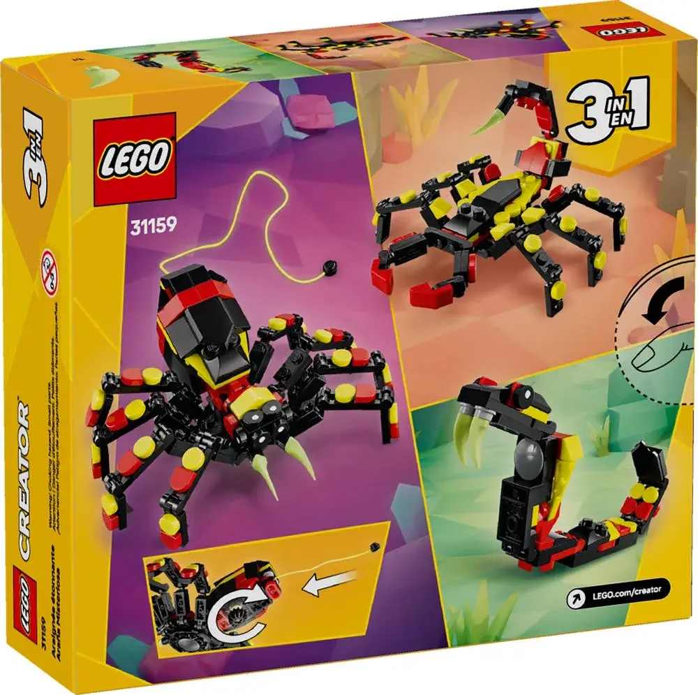LEGO Creator 31159 Wild Animals: Surprising Spider box back