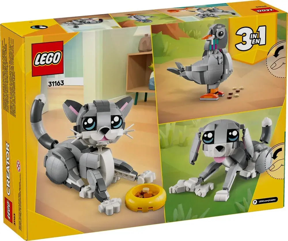 LEGO Creator 31163 Playful Cat box back