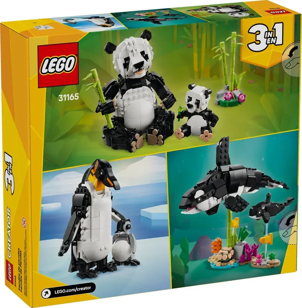 LEGO Creator 31165 Wild Animals: Panda Family box back