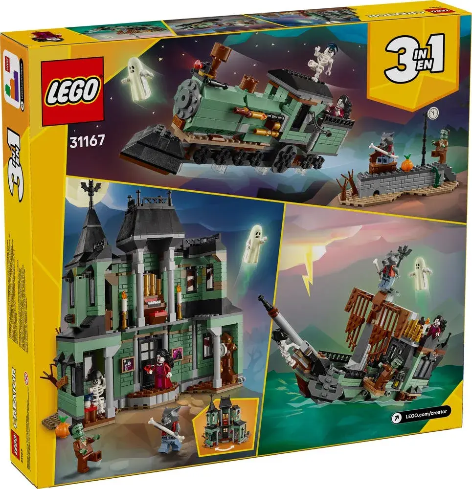 LEGO Creator 31167 Haunted Mansion box back