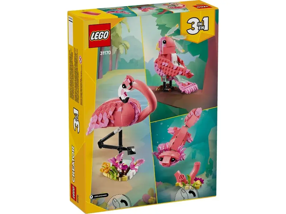 LEGO Creator 31170 Wild Animals: Pink Flamingo box back