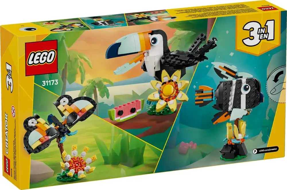 LEGO Creator 31173 Wild Animals: Tropical Toucan box back