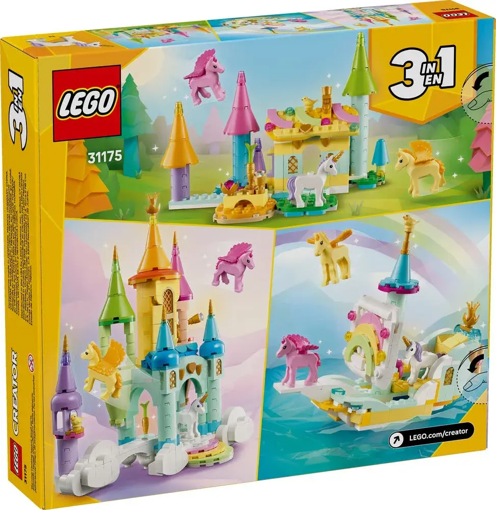 LEGO Creator 31175 Unicorn Castle box back