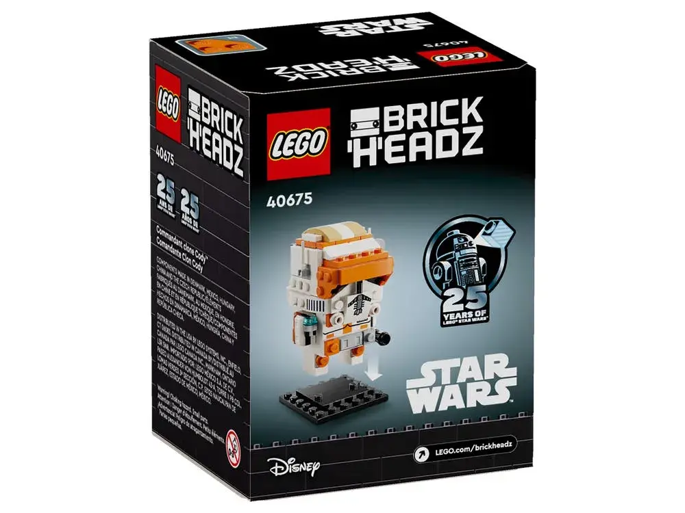 LEGO BrickHeadz 40675 Clone Commander Cody box back