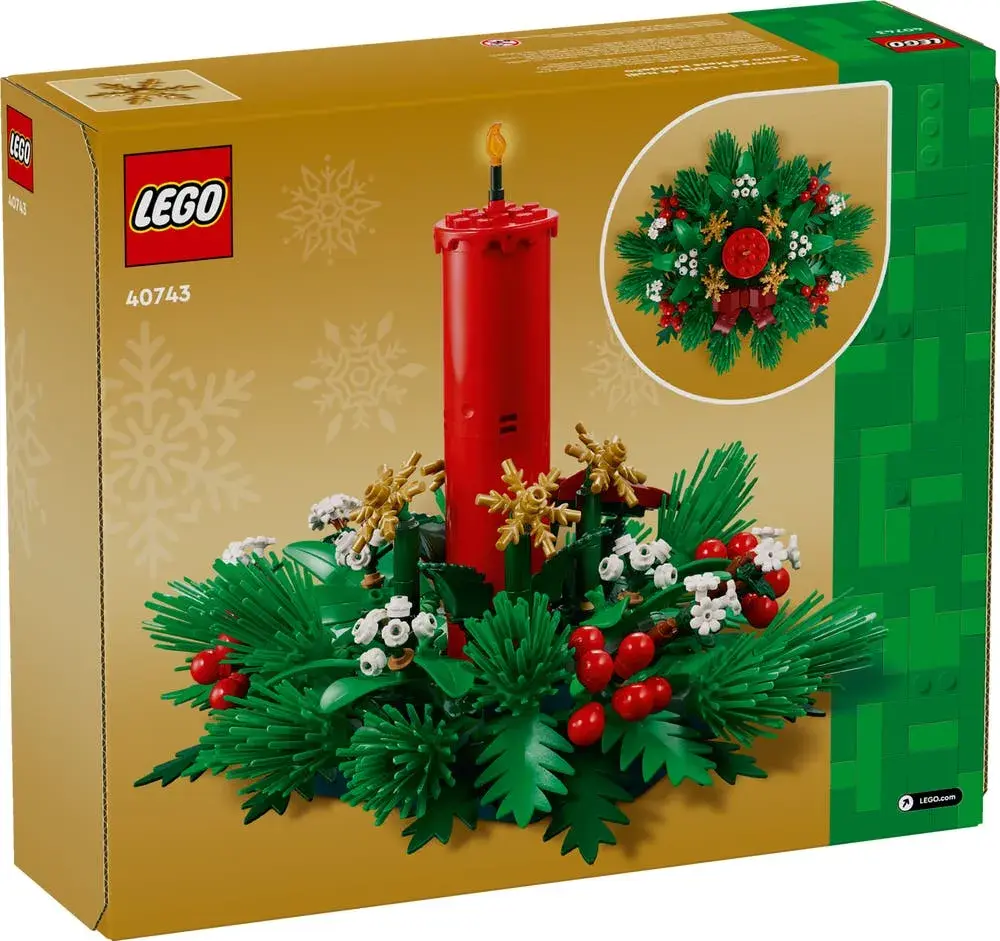 LEGO  40743 Christmas Table Decoration box back