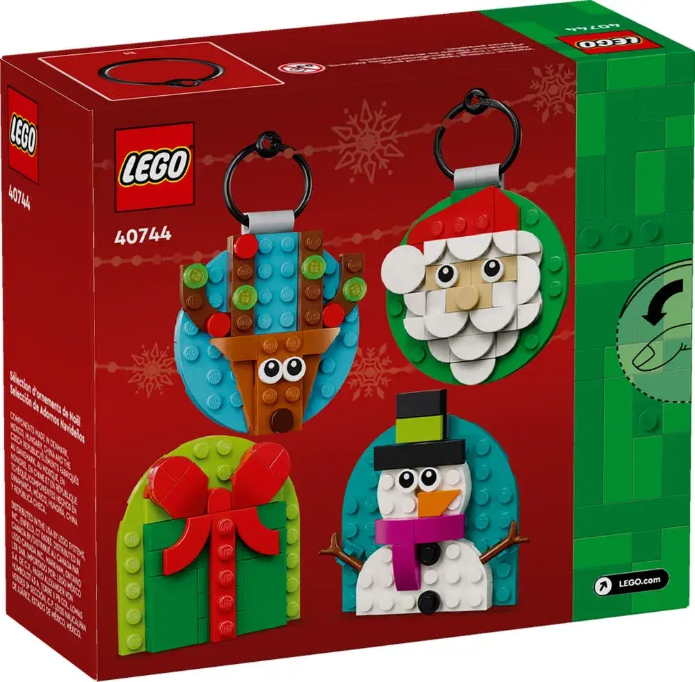 LEGO 40744 Christmas Ornament Selection box back