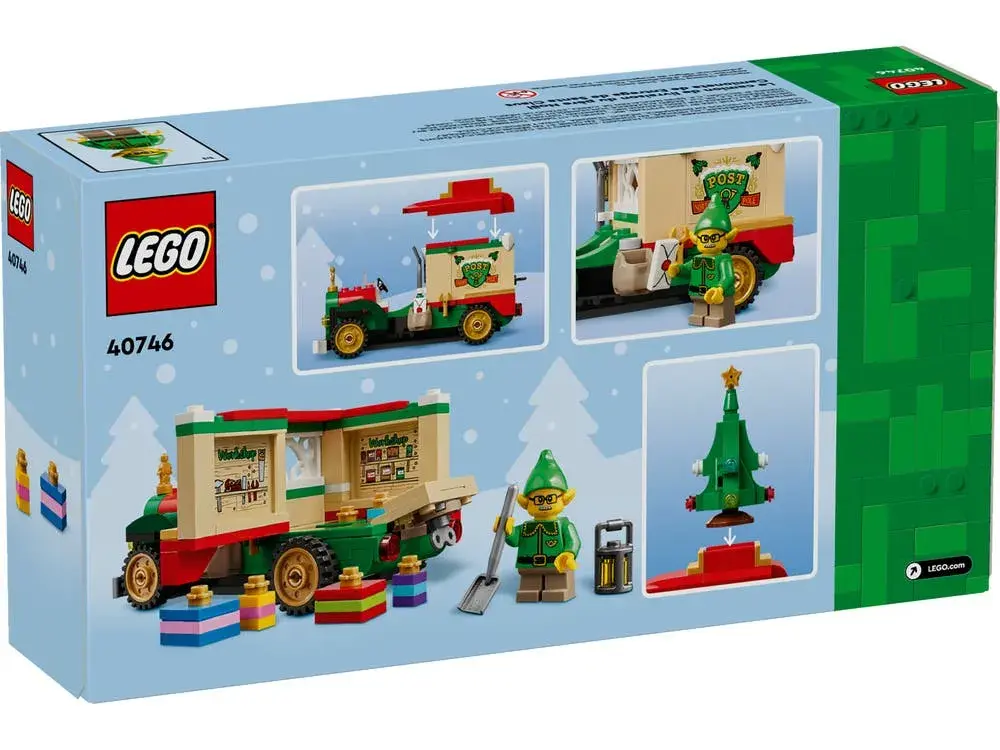 LEGO  40746 Santa's Delivery Truck box back