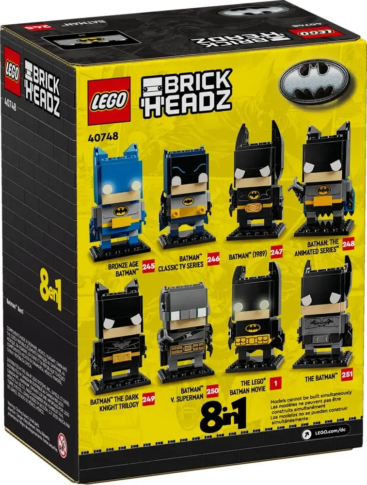 LEGO DC 40748 Batman 8in1 Figure box back