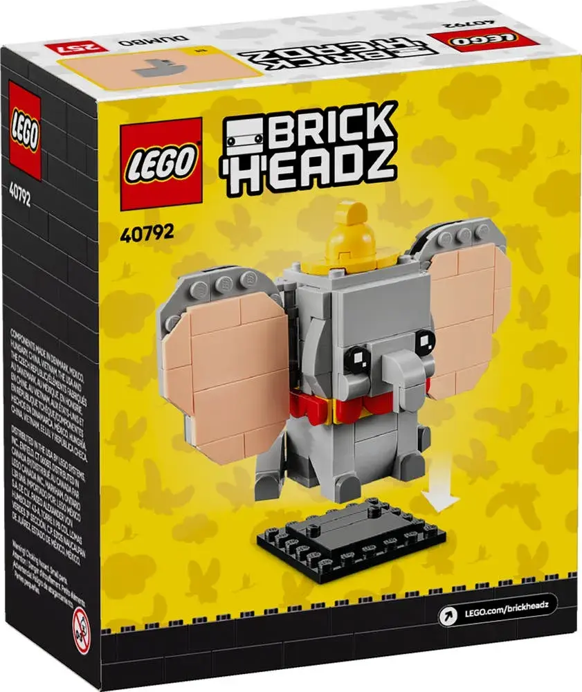 LEGO BrickHeadz 40792 Dumbo box back