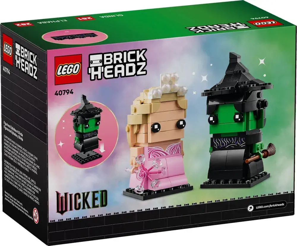 LEGO Wicked 40794 Elphaba & Glinda Figures box back