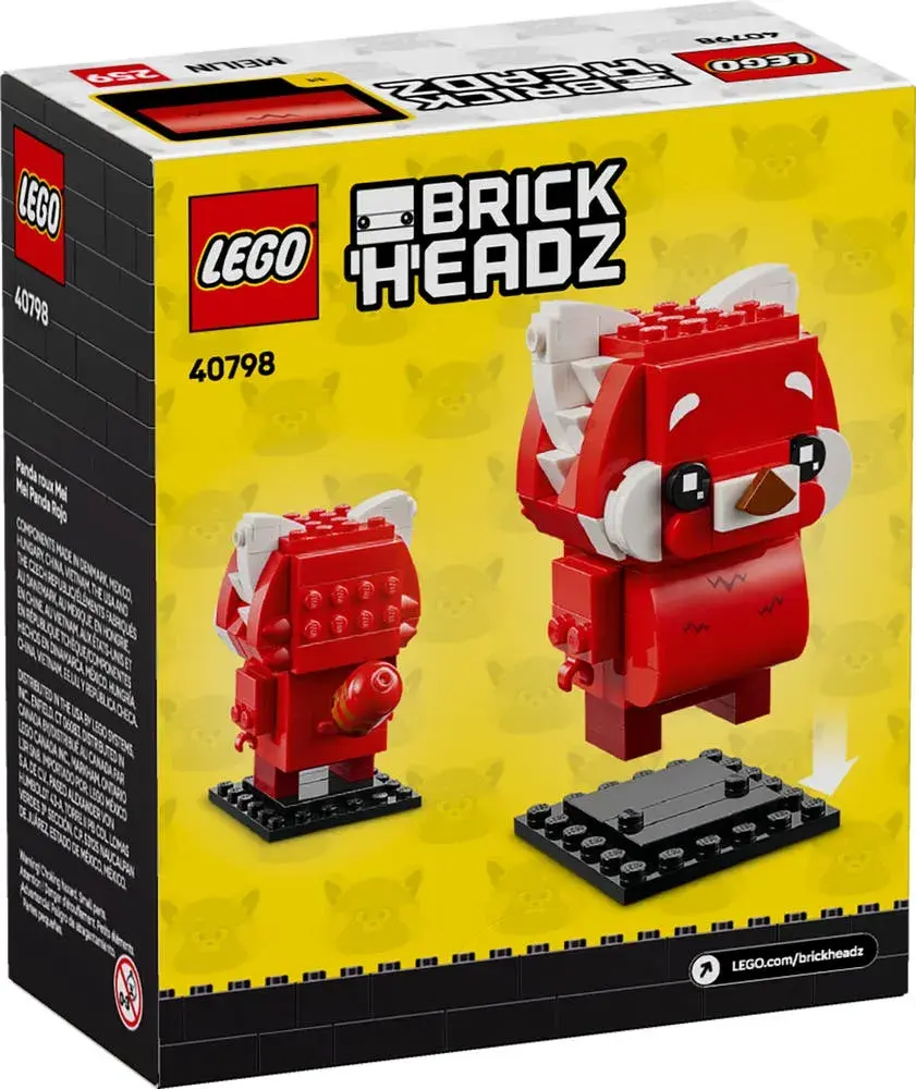 LEGO BrickHeadz 40798 Red Panda Mei box back