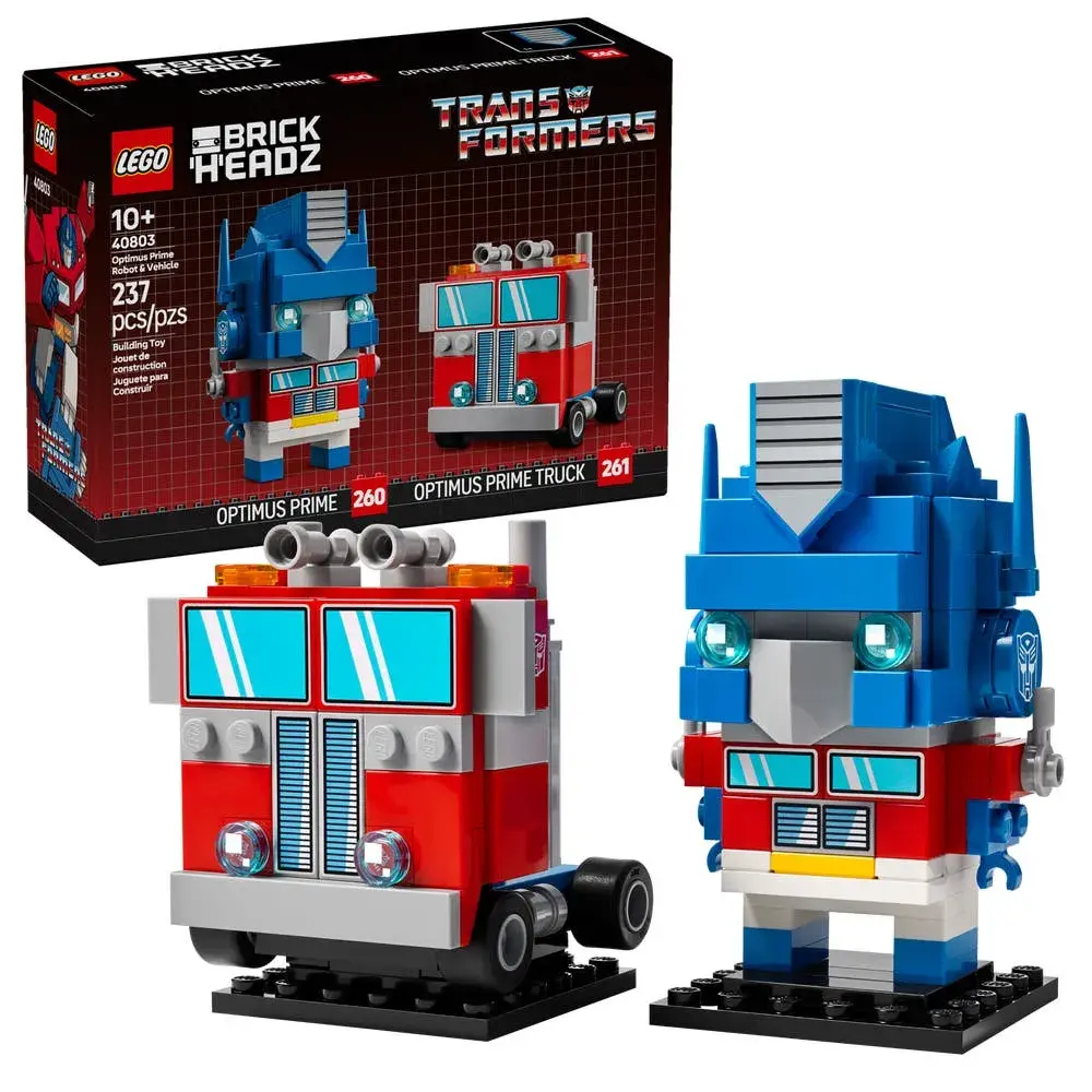 LEGO BrickHeadz 40803 Optimus Prime Robot & Vehicle box front
