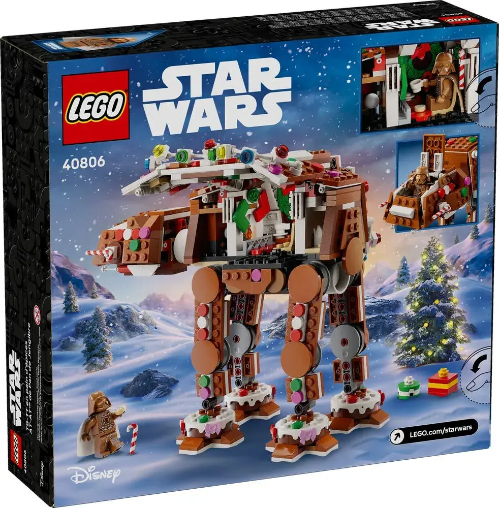 LEGO Star Wars 40806 Gingerbread AT-AT Walker box back
