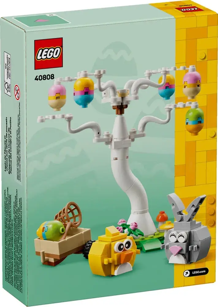 LEGO  40808 Easter Bunny and Chick Egg Hunt box back