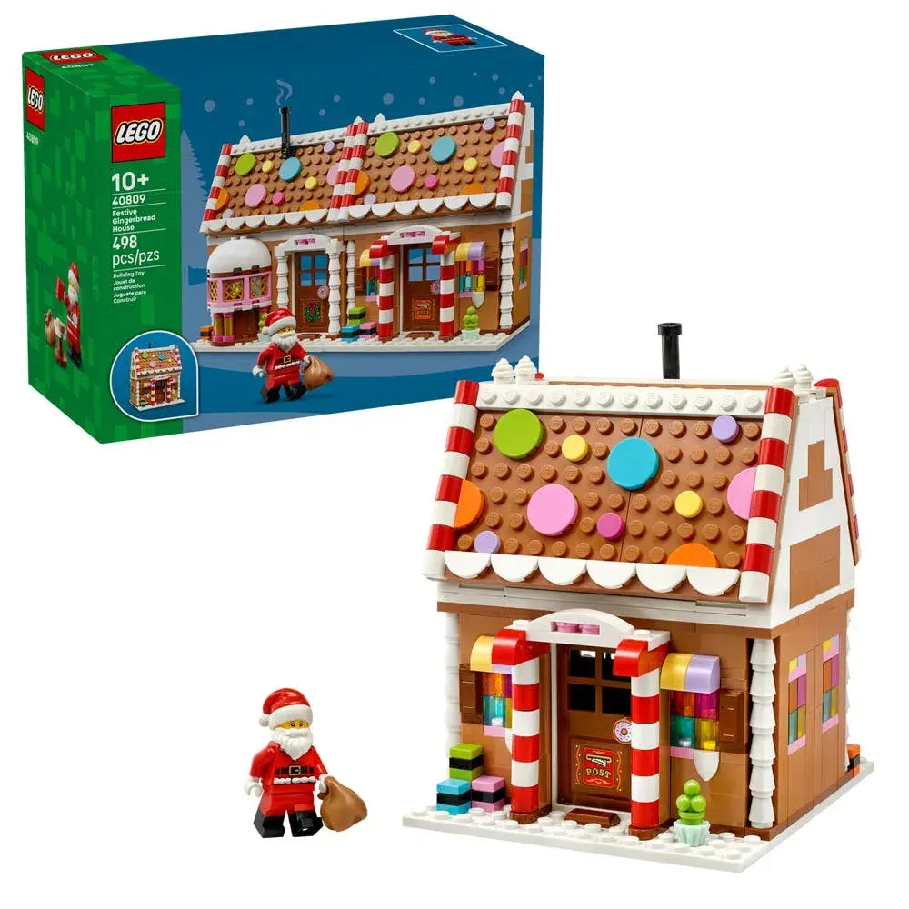 LEGO 40809 Festive Gingerbread House box front