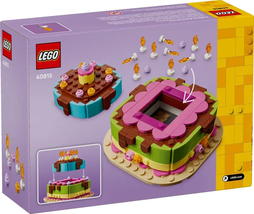LEGO  40815 Birthday Party Cake box back