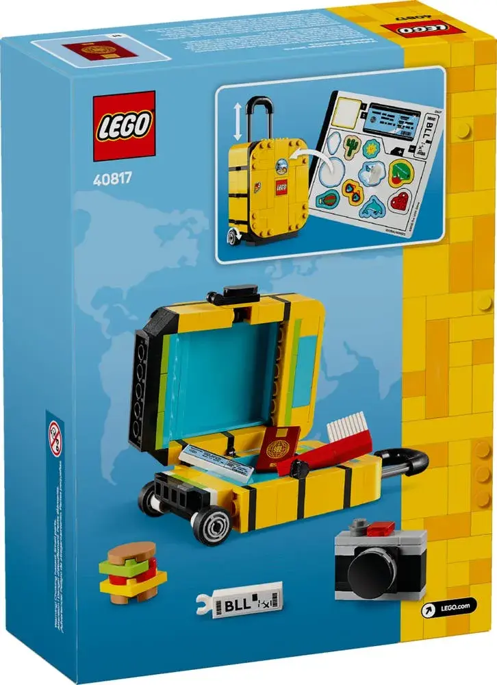 LEGO  40817 Yellow Travel Suitcase box back