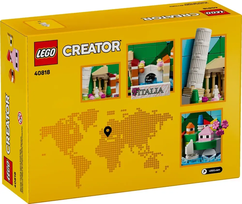 LEGO  40818 Italy Postcard box back